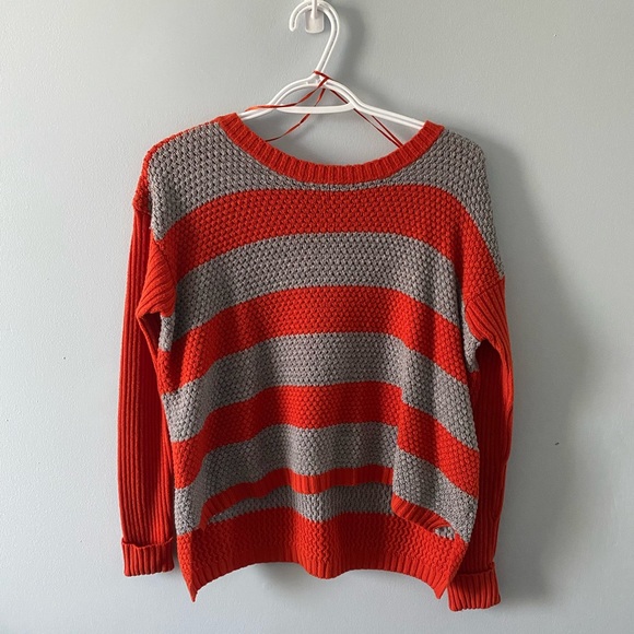 Orange & Grey Sweater - Picture 1 of 3